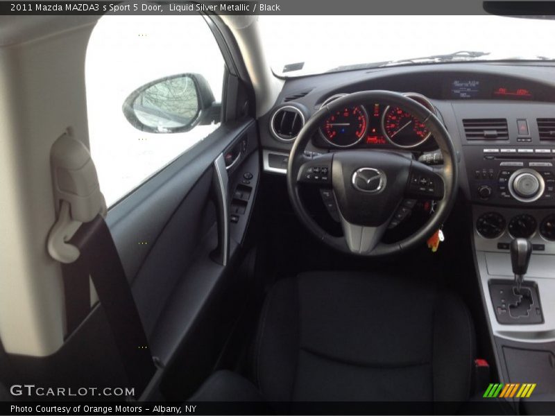 Liquid Silver Metallic / Black 2011 Mazda MAZDA3 s Sport 5 Door