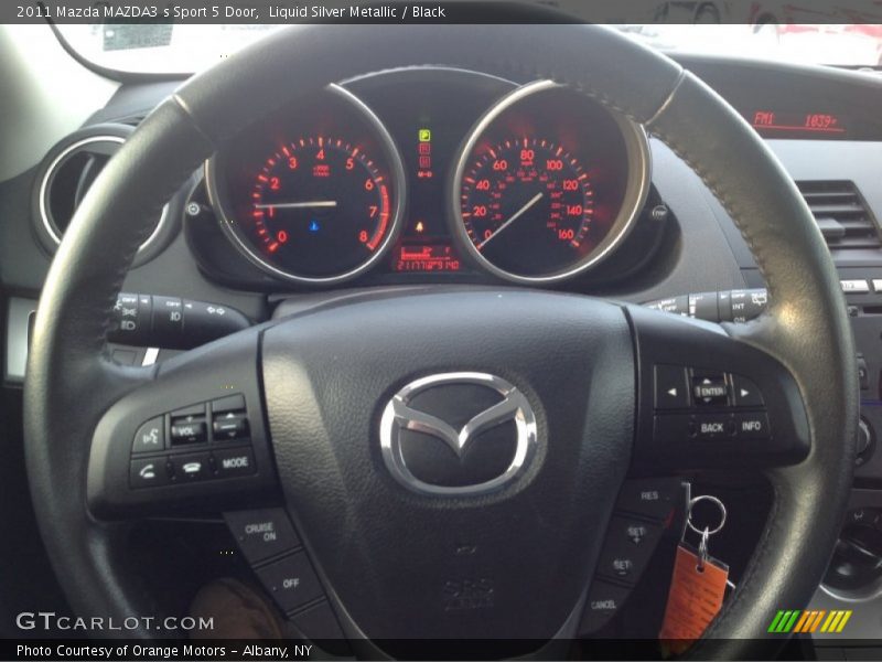 Liquid Silver Metallic / Black 2011 Mazda MAZDA3 s Sport 5 Door