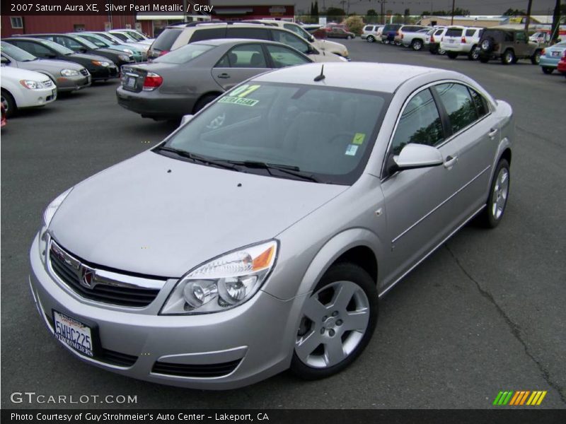 Silver Pearl Metallic / Gray 2007 Saturn Aura XE