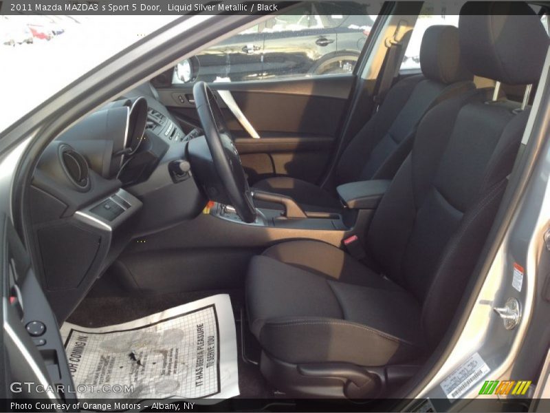 Liquid Silver Metallic / Black 2011 Mazda MAZDA3 s Sport 5 Door