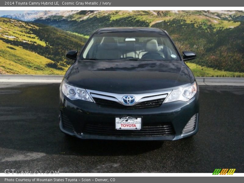 Cosmic Gray Metallic / Ivory 2014 Toyota Camry Hybrid LE