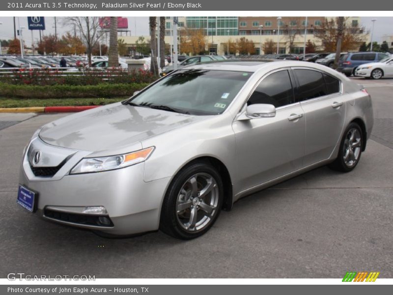Paladium Silver Pearl / Ebony Black 2011 Acura TL 3.5 Technology