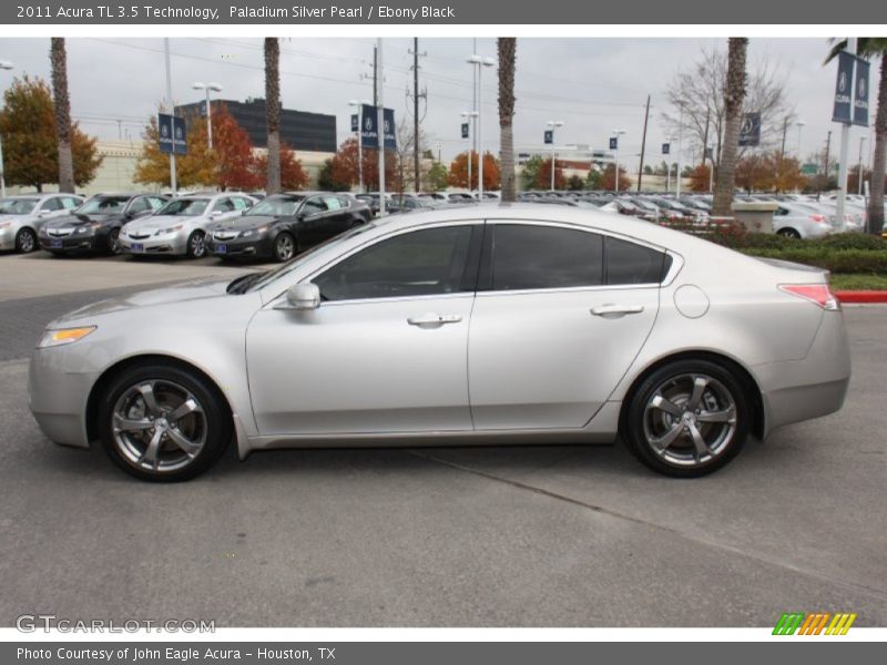 Paladium Silver Pearl / Ebony Black 2011 Acura TL 3.5 Technology