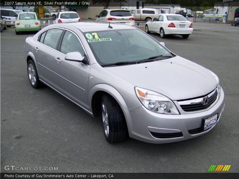 Silver Pearl Metallic / Gray 2007 Saturn Aura XE