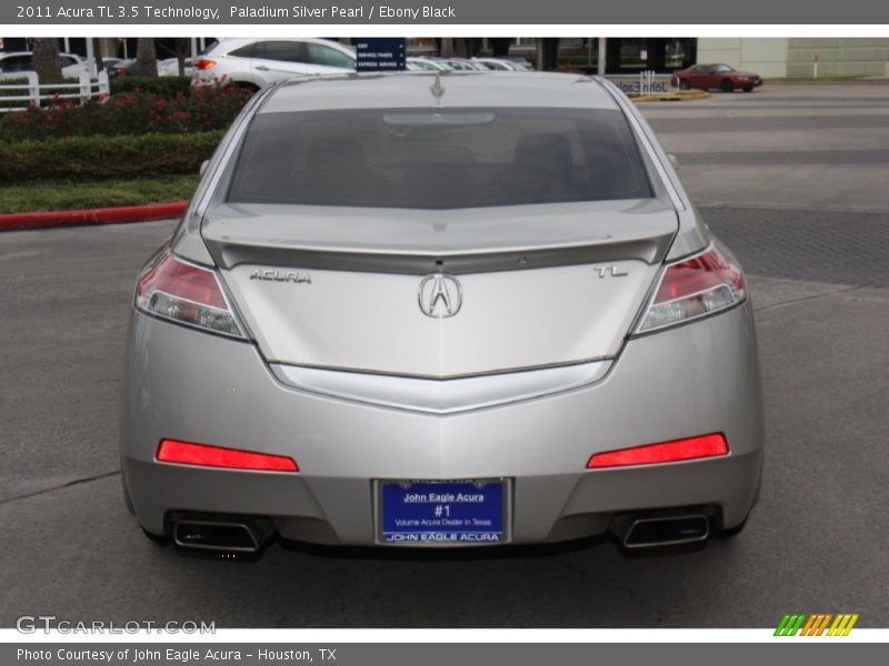 Paladium Silver Pearl / Ebony Black 2011 Acura TL 3.5 Technology