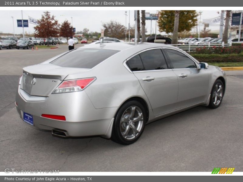 Paladium Silver Pearl / Ebony Black 2011 Acura TL 3.5 Technology