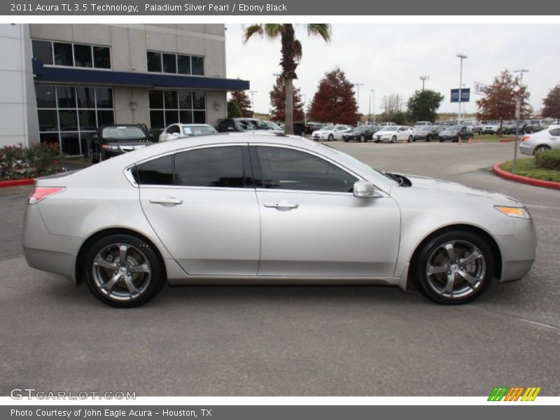 Paladium Silver Pearl / Ebony Black 2011 Acura TL 3.5 Technology