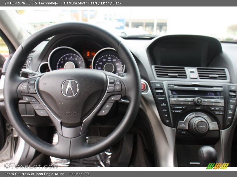 Paladium Silver Pearl / Ebony Black 2011 Acura TL 3.5 Technology
