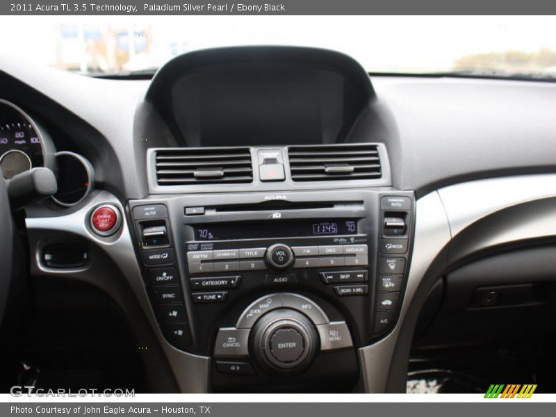 Paladium Silver Pearl / Ebony Black 2011 Acura TL 3.5 Technology