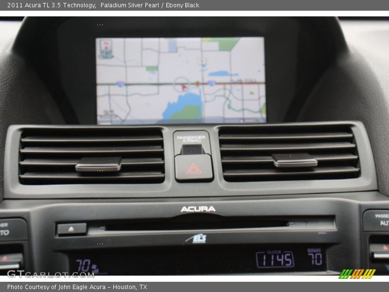 Paladium Silver Pearl / Ebony Black 2011 Acura TL 3.5 Technology