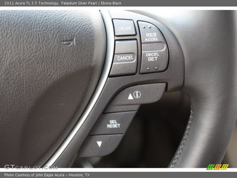 Paladium Silver Pearl / Ebony Black 2011 Acura TL 3.5 Technology