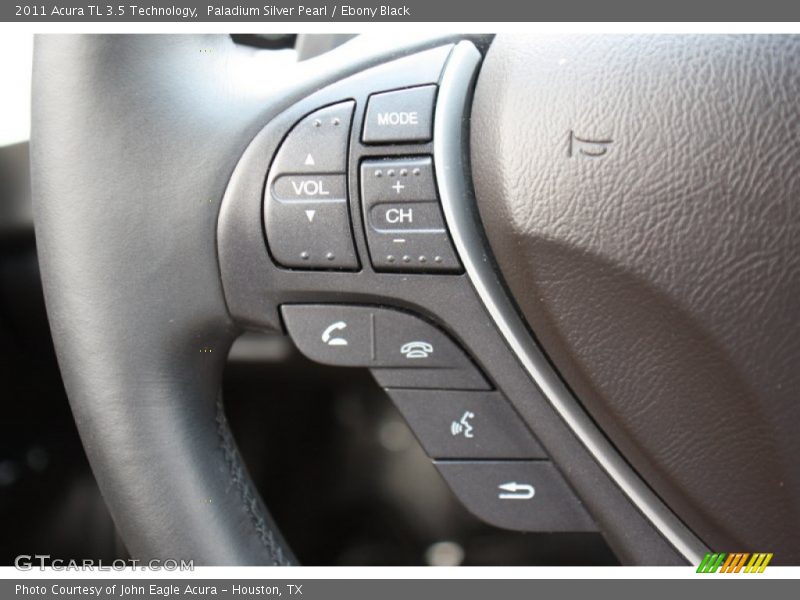 Paladium Silver Pearl / Ebony Black 2011 Acura TL 3.5 Technology