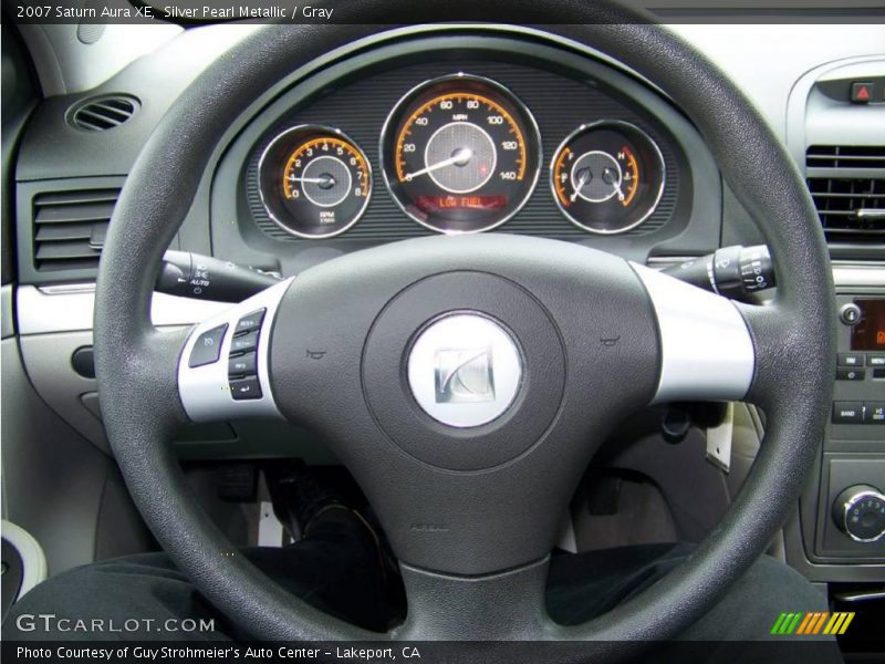 Silver Pearl Metallic / Gray 2007 Saturn Aura XE