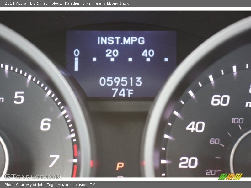 Paladium Silver Pearl / Ebony Black 2011 Acura TL 3.5 Technology