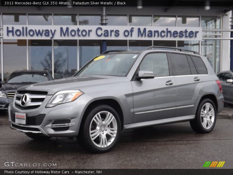 Palladium Silver Metallic / Black 2013 Mercedes-Benz GLK 350 4Matic