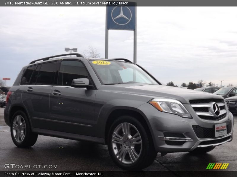 Palladium Silver Metallic / Black 2013 Mercedes-Benz GLK 350 4Matic