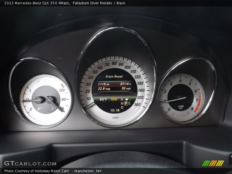 Palladium Silver Metallic / Black 2013 Mercedes-Benz GLK 350 4Matic