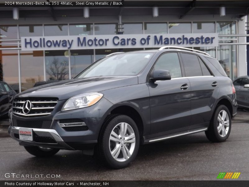 Steel Grey Metallic / Black 2014 Mercedes-Benz ML 350 4Matic