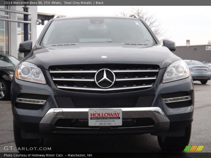 Steel Grey Metallic / Black 2014 Mercedes-Benz ML 350 4Matic