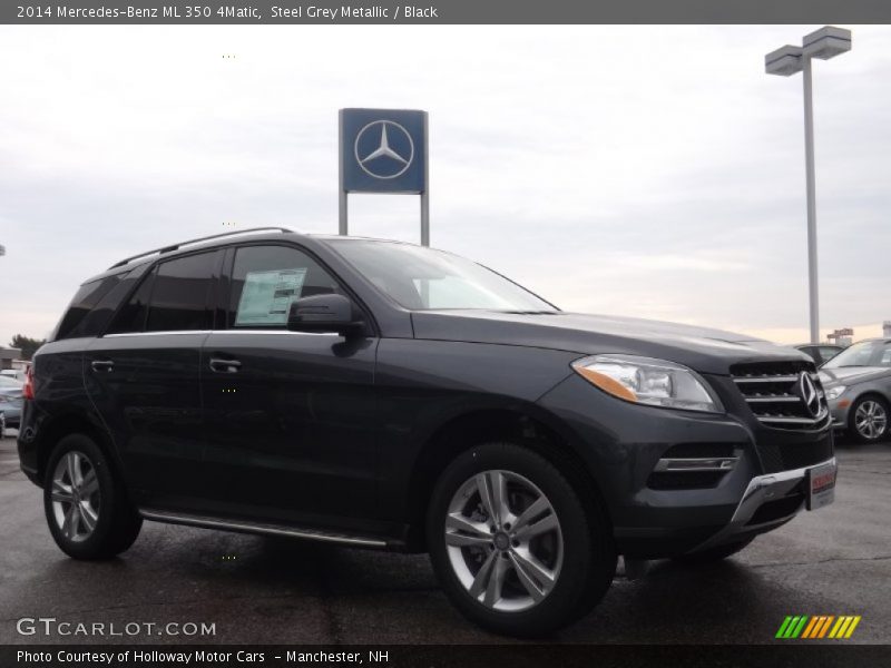 Steel Grey Metallic / Black 2014 Mercedes-Benz ML 350 4Matic