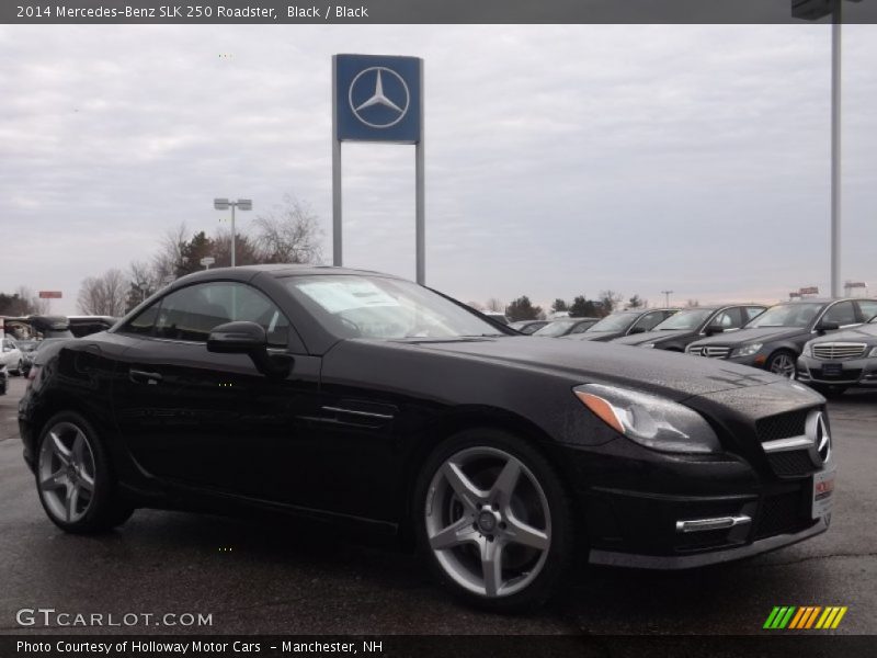 Black / Black 2014 Mercedes-Benz SLK 250 Roadster