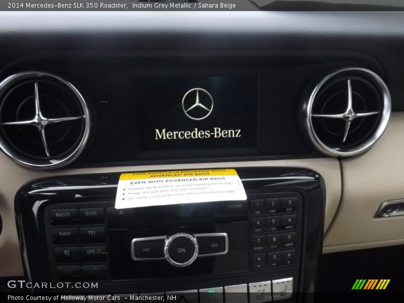 Indium Grey Metallic / Sahara Beige 2014 Mercedes-Benz SLK 350 Roadster