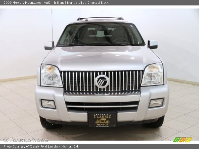 Brilliant Silver Metallic / Charcoal Black 2009 Mercury Mountaineer AWD