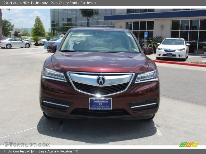 Dark Cherry Pearl / Parchment 2014 Acura MDX Technology