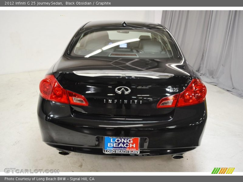 Black Obsidian / Graphite 2012 Infiniti G 25 Journey Sedan