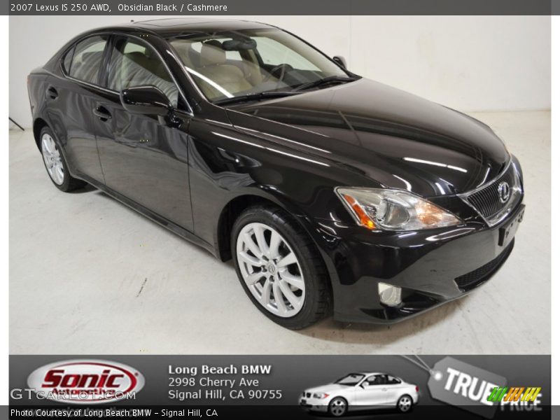 Obsidian Black / Cashmere 2007 Lexus IS 250 AWD
