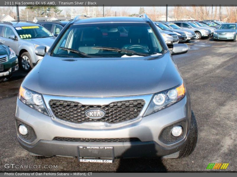 Titanium Silver / Black 2011 Kia Sorento EX V6 AWD