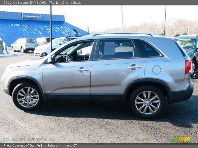 Titanium Silver / Black 2011 Kia Sorento EX V6 AWD