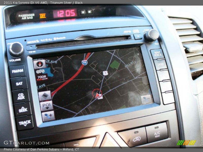 Titanium Silver / Black 2011 Kia Sorento EX V6 AWD