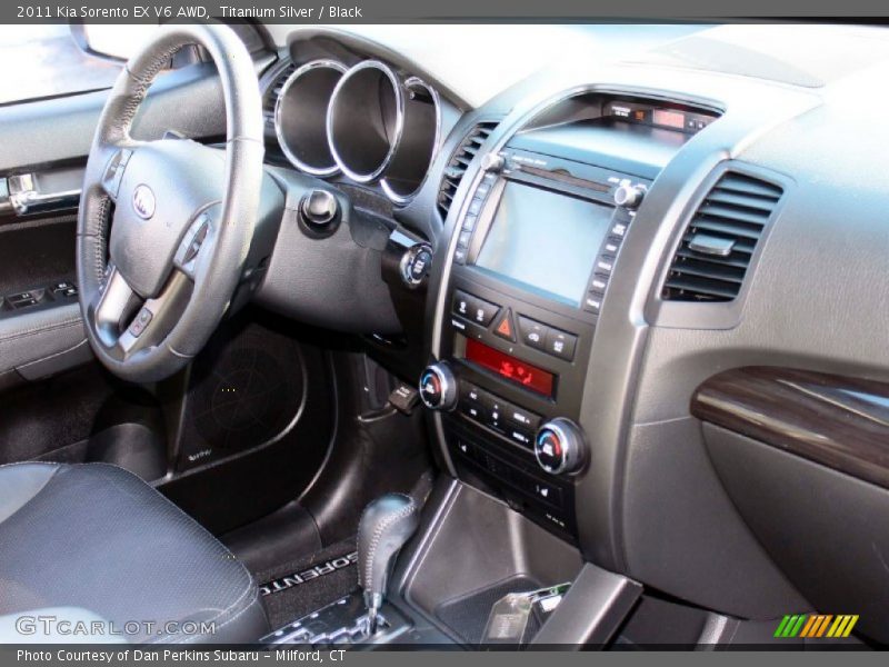 Titanium Silver / Black 2011 Kia Sorento EX V6 AWD