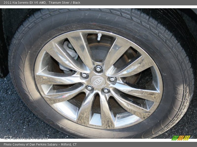 Titanium Silver / Black 2011 Kia Sorento EX V6 AWD