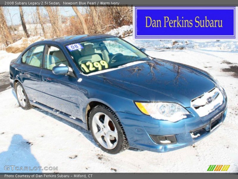 Newport Blue Pearl / Warm Ivory 2008 Subaru Legacy 2.5i Sedan