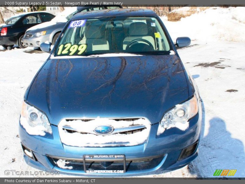 Newport Blue Pearl / Warm Ivory 2008 Subaru Legacy 2.5i Sedan