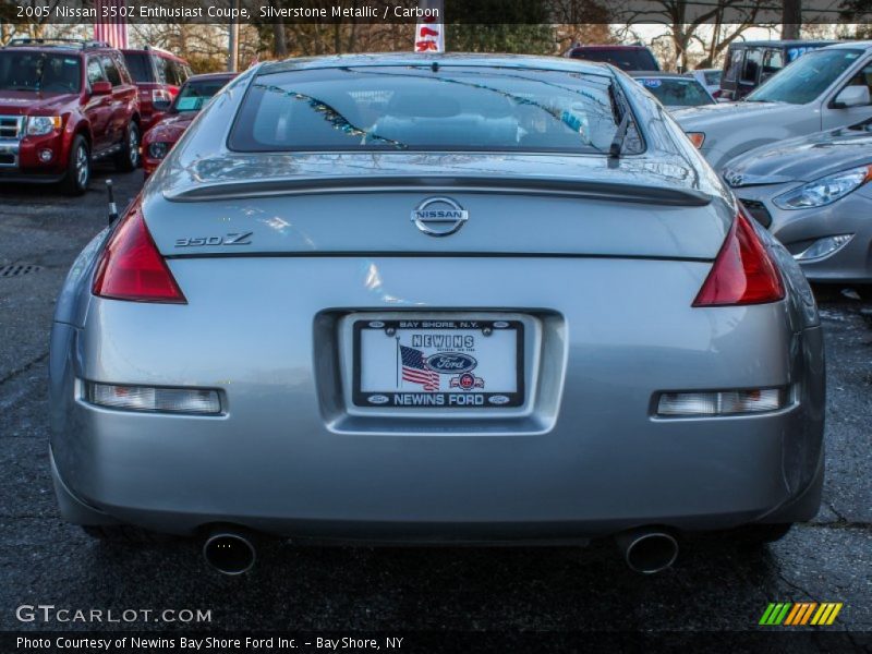 Silverstone Metallic / Carbon 2005 Nissan 350Z Enthusiast Coupe