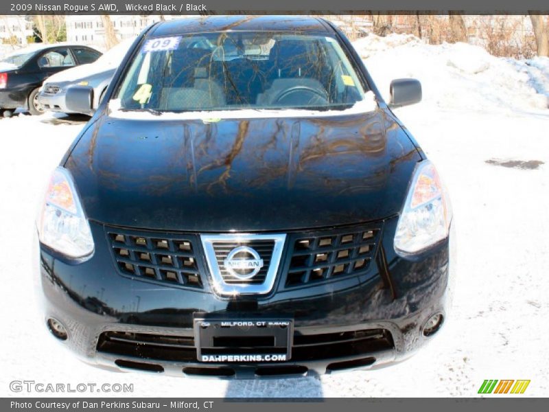 Wicked Black / Black 2009 Nissan Rogue S AWD