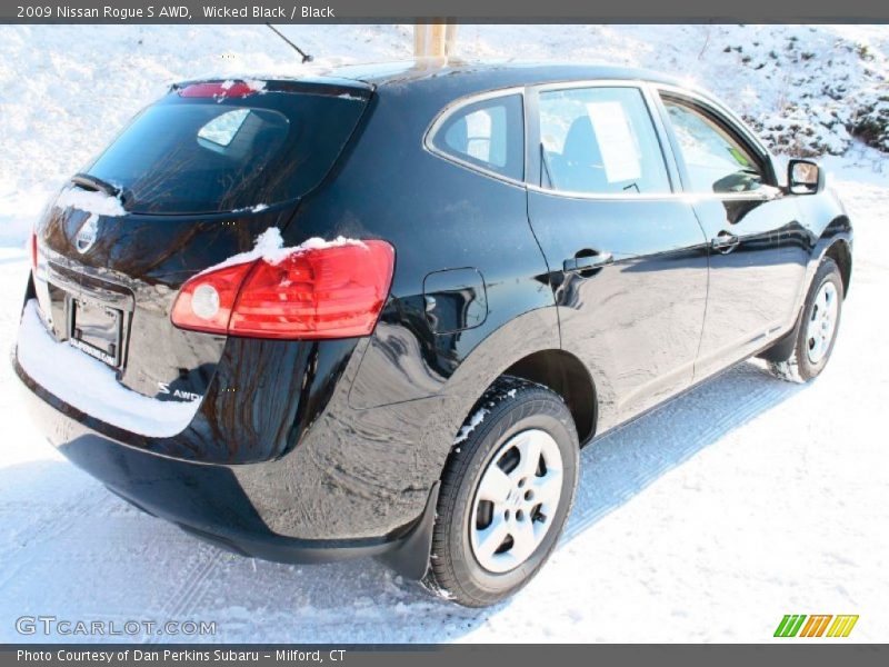 Wicked Black / Black 2009 Nissan Rogue S AWD