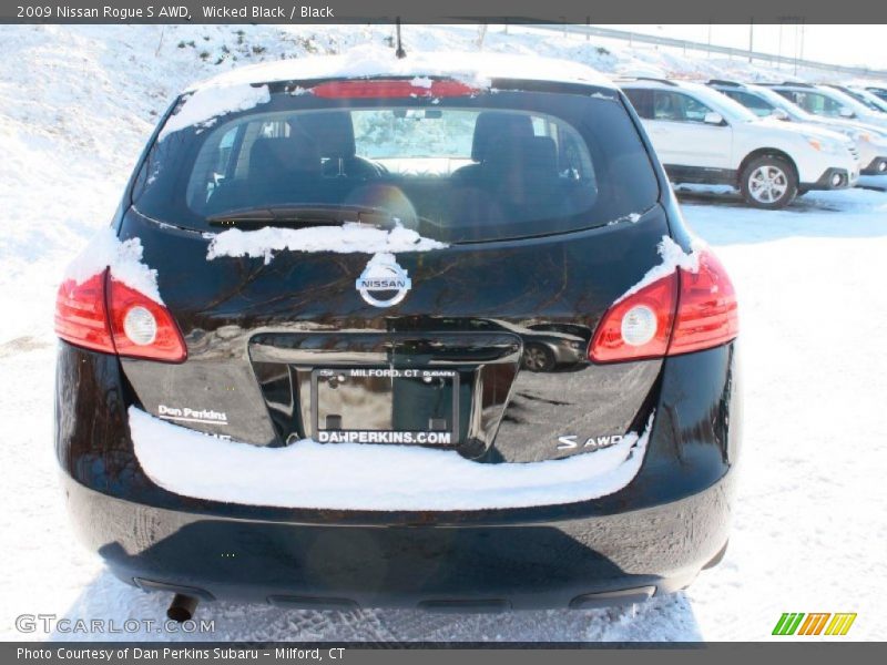 Wicked Black / Black 2009 Nissan Rogue S AWD