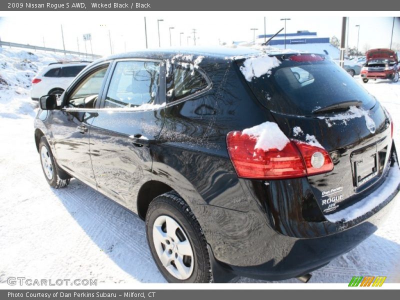 Wicked Black / Black 2009 Nissan Rogue S AWD
