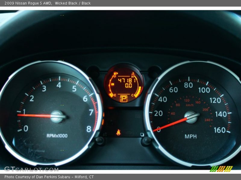 Wicked Black / Black 2009 Nissan Rogue S AWD