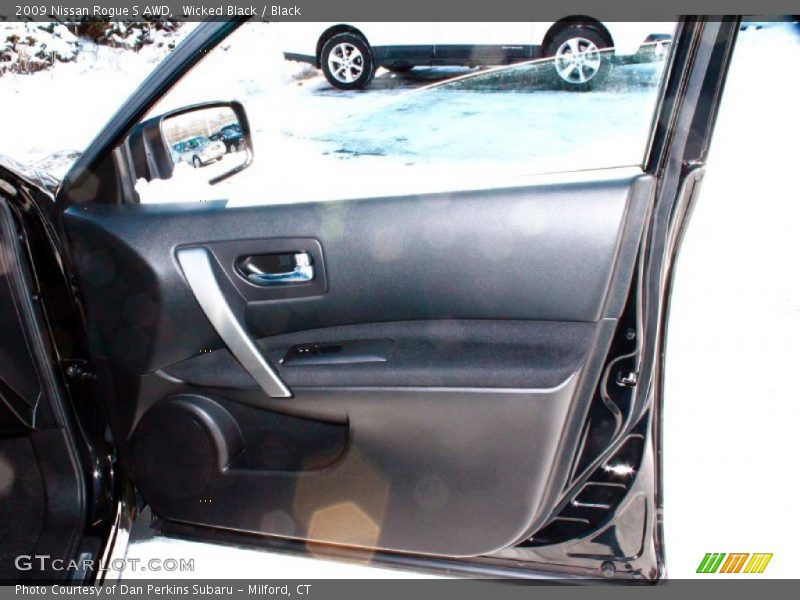 Wicked Black / Black 2009 Nissan Rogue S AWD