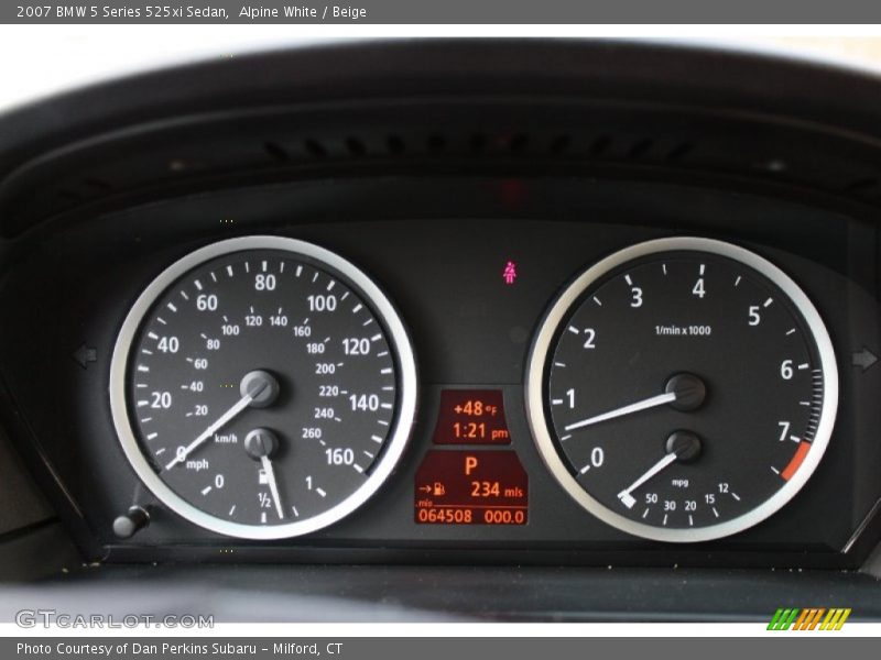 Alpine White / Beige 2007 BMW 5 Series 525xi Sedan