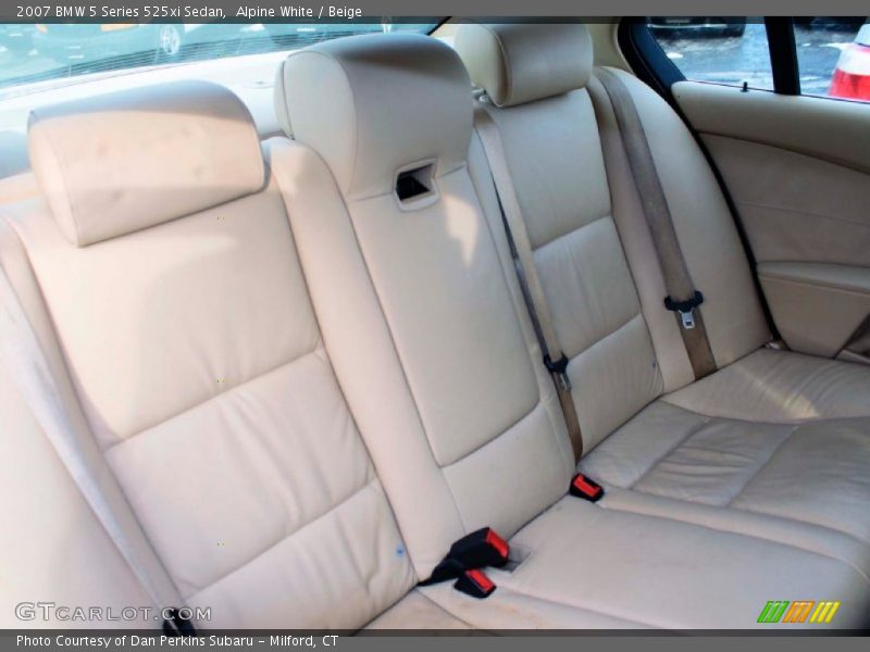 Alpine White / Beige 2007 BMW 5 Series 525xi Sedan