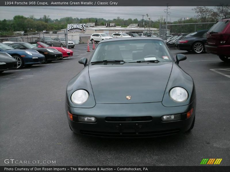 Aventurine Green Metallic / Classic Grey 1994 Porsche 968 Coupe