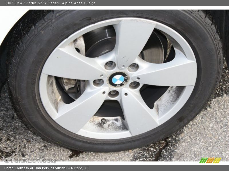 Alpine White / Beige 2007 BMW 5 Series 525xi Sedan