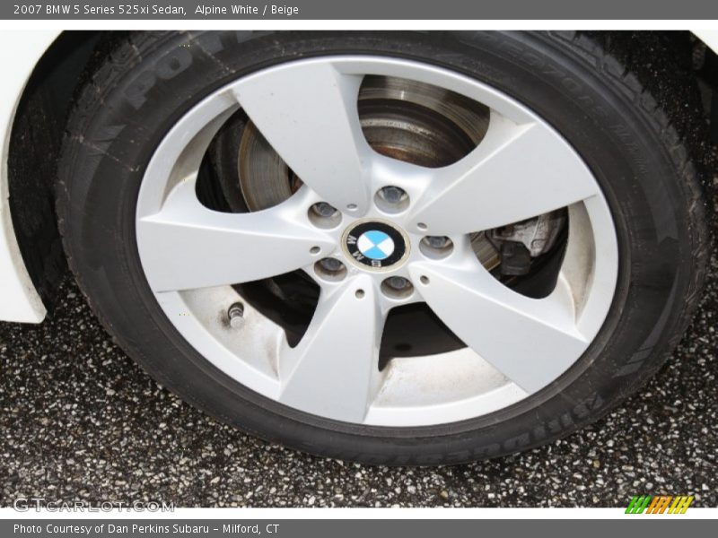 Alpine White / Beige 2007 BMW 5 Series 525xi Sedan
