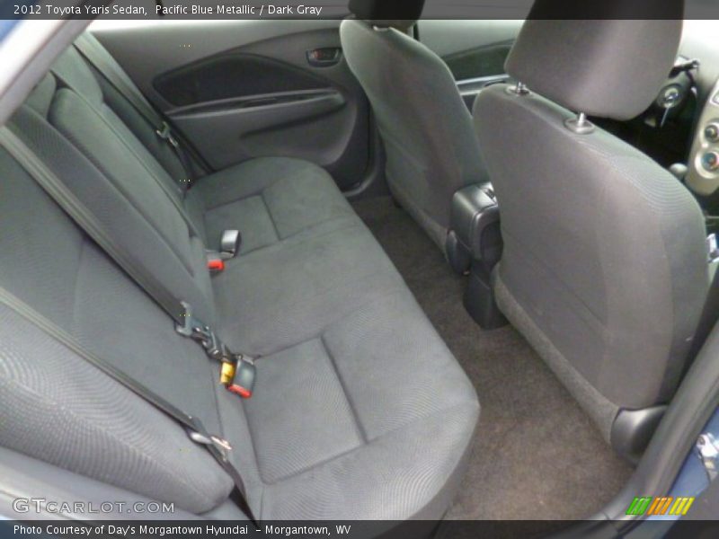 Pacific Blue Metallic / Dark Gray 2012 Toyota Yaris Sedan